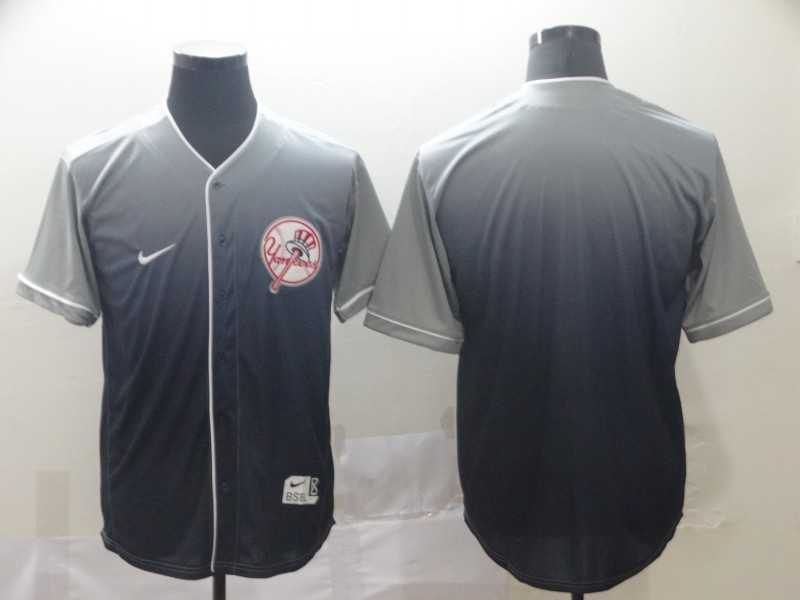 Yankees Blank Gray Drift Fashion Jersey (1),We sell and wholesale Yankees Blank Gray Drift Fashion Jersey (1) on line form chian!